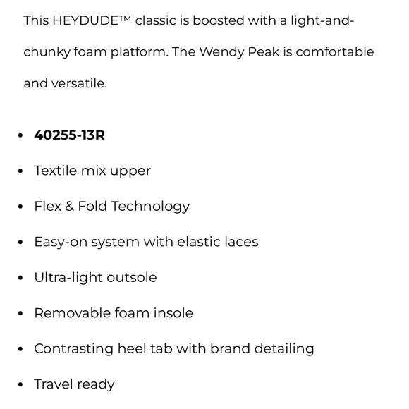 Hey Dude Wendy Peak Chambray - Cream 10 - Picture 5 of 16